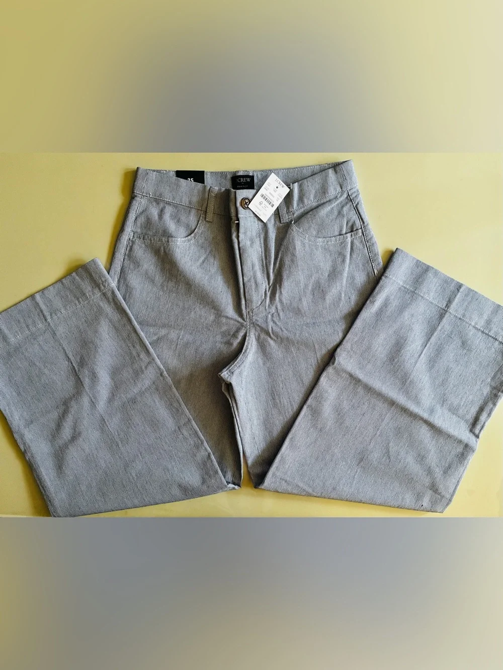 J. Crew Women’s Ella high-rise wide-leg cropped pant. 25. NWT.